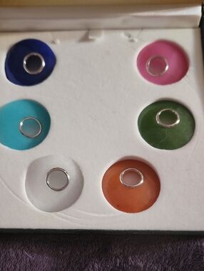 Colorful Magnetic Interchangeable Stud Set Multi Semi Precious Stones